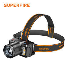 linterna frontal recargable superfire hl25